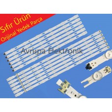 SAMSUNG UE55JU6070 LED bar - 12 Parça - V5DU-550DCA-R1 - V5DU-550DCB-R1